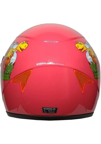 FREE-M SY118 PEMBE FULL FACE ÇOCUK KASKI 